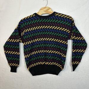 Vintage TJW 100% Acrylic‎ Multicolor Knit Sweater Men’s Size XL